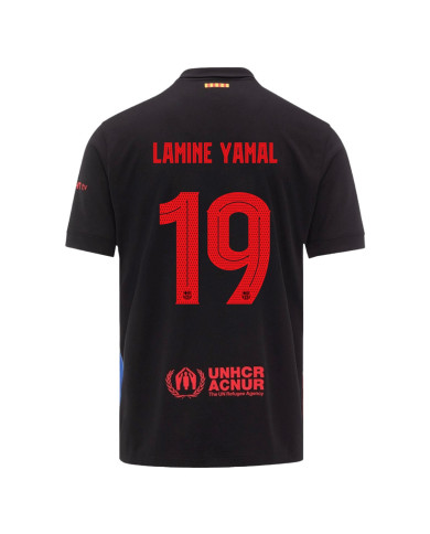 LAMINE YAMAL 19 Barcelona Away Jersey 2024/25 - UCL Font