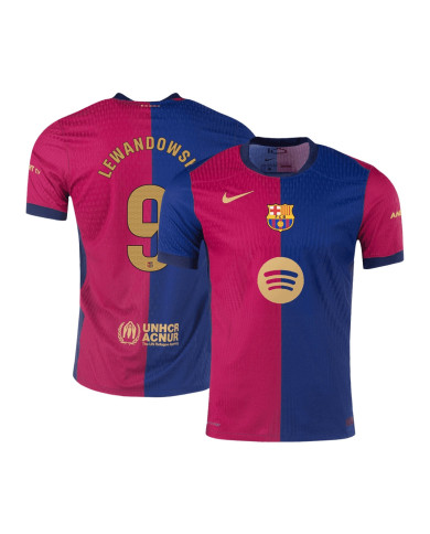 LEWANDOWSKI 9 Barcelona Home Spotify Logo Without Text Match Jersey 2024/25 LEWANDOWSKI 9 Barcelona Home Spotify Logo Without Text Match Jersey 2024/25