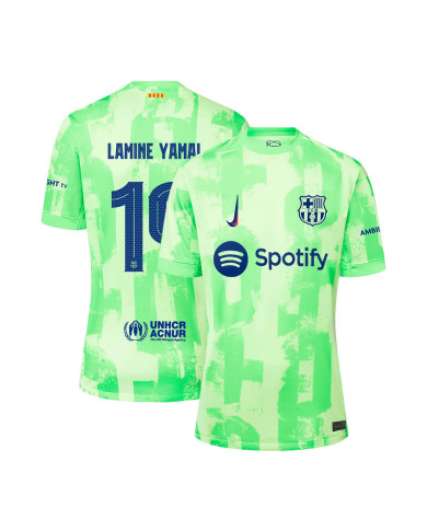 LAMINE YAMAL19 Barcelona Third Jersey 2024/25 - UCL Font LAMINE YAMAL19 Barcelona Third Jersey 2024/25 - UCL Font