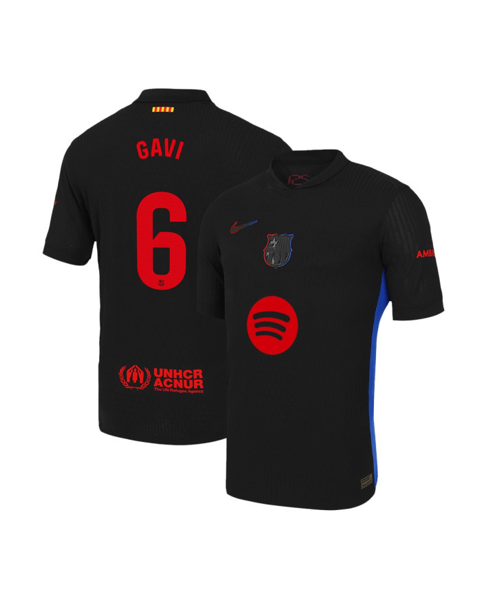 GAVI 6 Barcelona Away Spotify Logo Without Text Match Jersey 2024/25