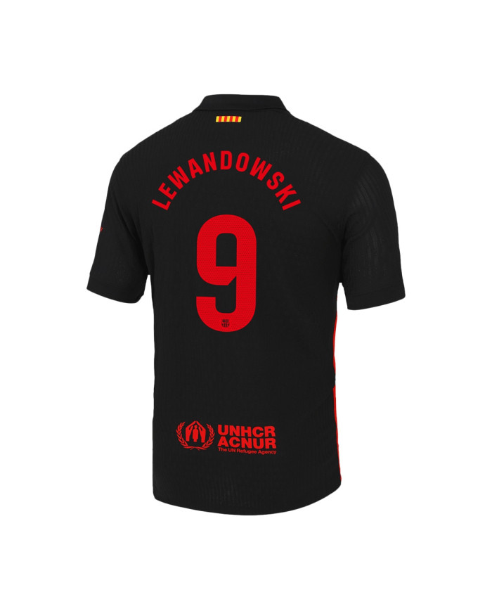 LEWANDOWSKI 9 Barcelona Away Spotify Logo Without Text Match Jersey 2024/25