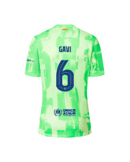 GAVI 6 Barcelona Third Jersey 2024/25 - UCL Font