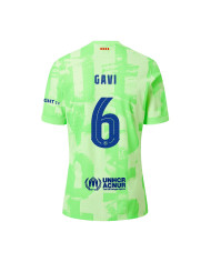 GAVI 6 Barcelona Third Match Jersey 2024/25 - UCL Font