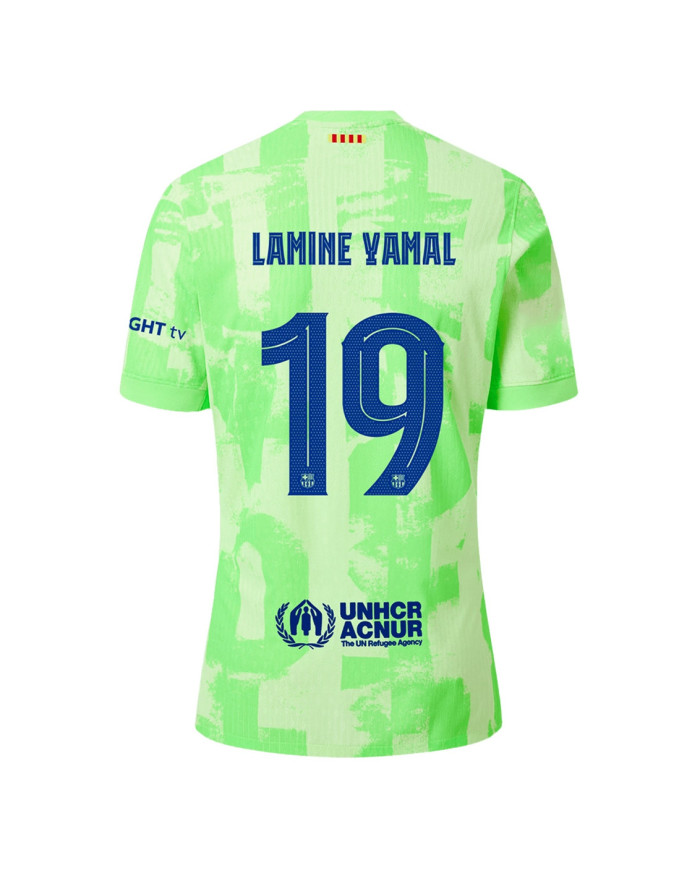 GAVI 6 Barcelona Third Spotify Logo Without Text Match Jersey 2024/25 - UCL Font