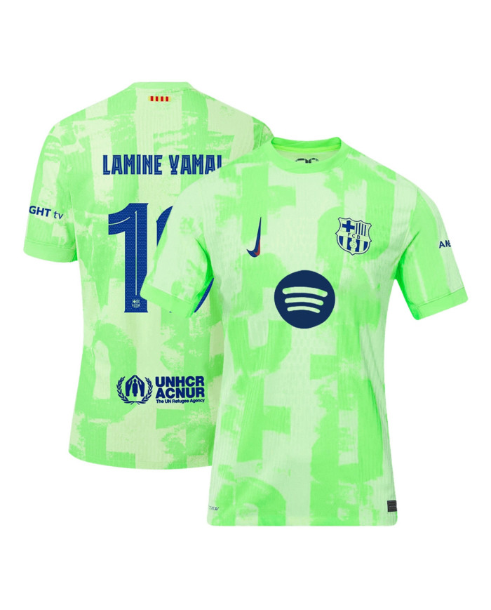 GAVI 6 Barcelona Third Spotify Logo Without Text Match Jersey 2024/25 - UCL Font