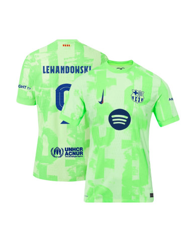 LEWANDOWSKI 9 Barcelona Third Spotify Logo Without Text Match Jersey 2024/25 - UCL Font LEWANDOWSKI 9 Barcelona Third Spotify Logo Without Text Match Jersey 2024/25 - UCL Font