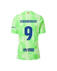 LEWANDOWSKI 9 Barcelona Third Spotify Logo Without Text Match Jersey 2024/25 - UCL Font