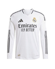 Real Madrid Home Long Sleeve Jersey Player Version 2024/25