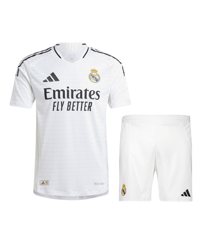 Real Madrid Home Match Jersey + Shorts Kit Player Version 2024/25