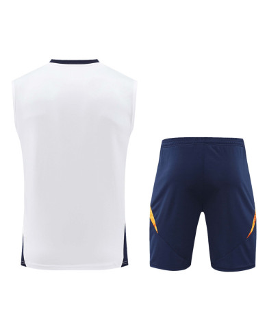 Real Madrid Pre-Match Vest Kit(Jersey+Shorts) 2024/25