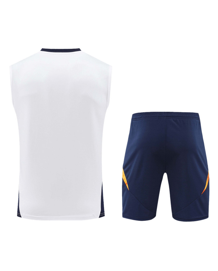 Real Madrid Pre-Match Vest Kit(Jersey+Shorts) 2024/25