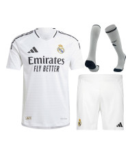 Real Madrid Home Match Jersey+Shorts+Socks Full Kit Player Version 2024/25