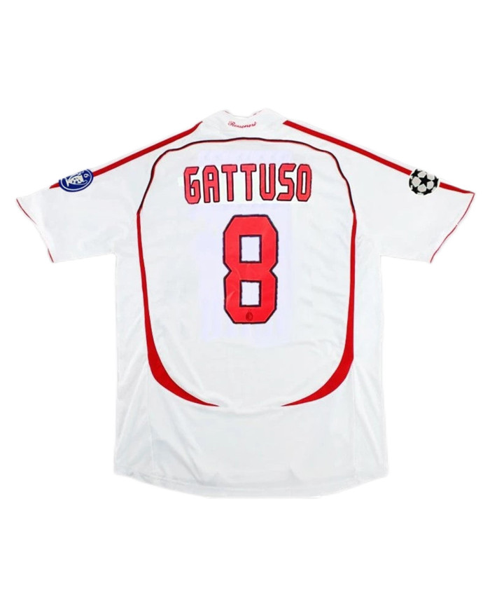 GATTUSO 8 Retro AC Milan UCL Final Away Jersey 2006/07