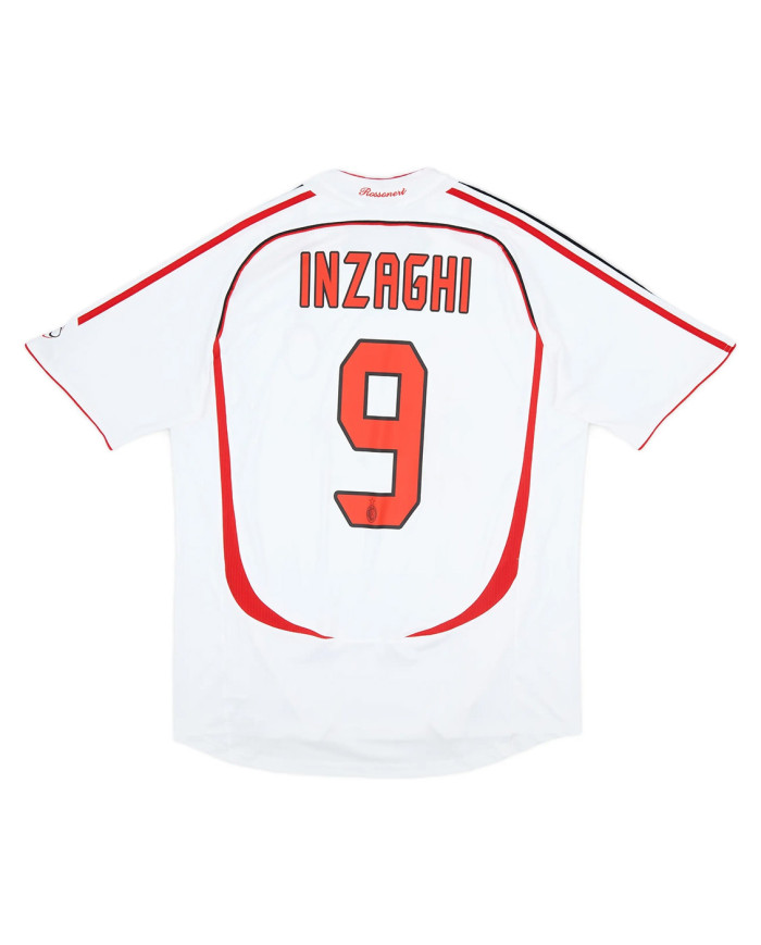 INZAGHI 9 Retro AC Milan UCL Final Away Jersey 2006/07
