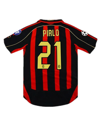 PIRLO 21 Retro AC Milan UCL Home Jersey 2006/07