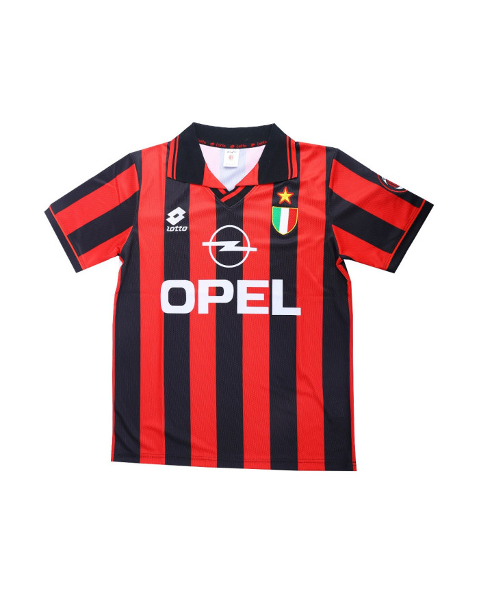 BAGGIO 18 Retro AC Milan Home Jersey 1996/97