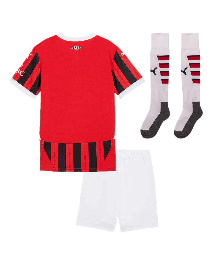 Kids AC Milan Home Full Kit(Jersey+Shorts+Socks) 2024/25