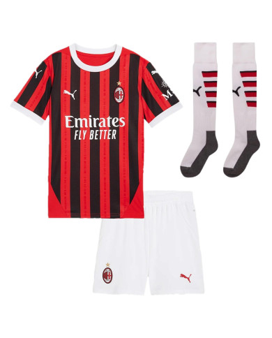 Kids AC Milan Home Full Kit(Jersey+Shorts+Socks) 2024/25
