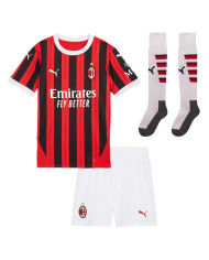 Kids AC Milan Home Full Kit(Jersey+Shorts+Socks) 2024/25