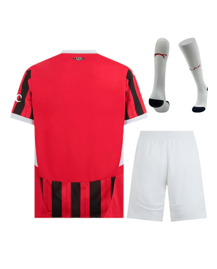 AC Milan Home Full Kit(Jersey+Shorts+Socks) 2024/25