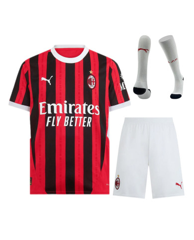 AC Milan Home Full Kit(Jersey+Shorts+Socks) 2024/25