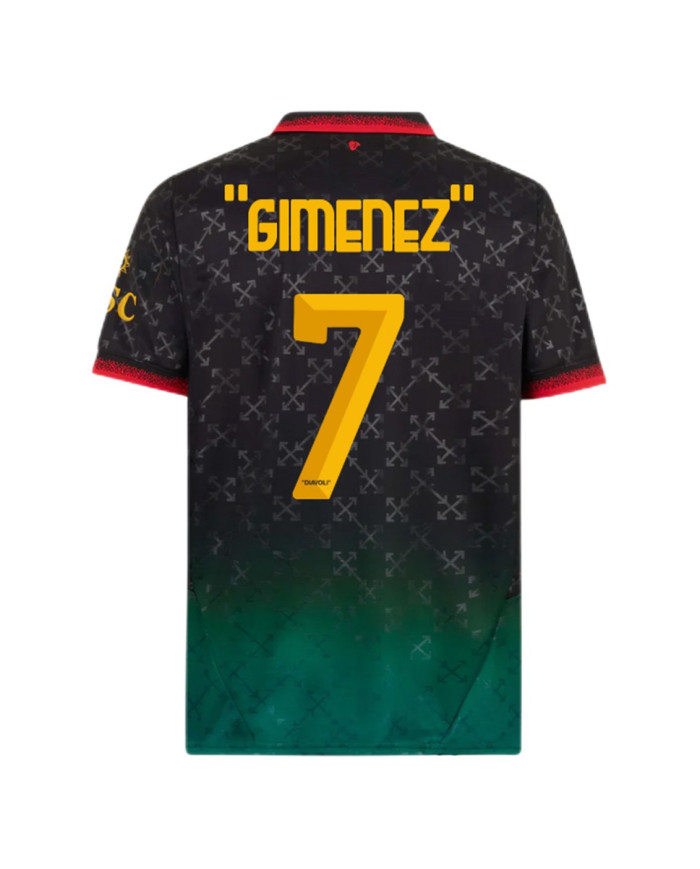 "GIMENEZ" 7 AC Milan Fourth Jersey 2024/25