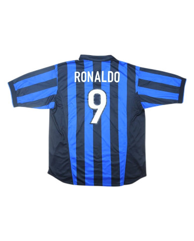 Ronaldo 9 Retro Inter Milan Home Jersey 1998/99 Ronaldo 9 Retro Inter Milan Home Jersey 1998/99