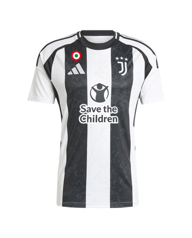 Juventus Home Save Children Sponsor Jersey 2024/25 Juventus Home Save Children Sponsor Jersey 2024/25