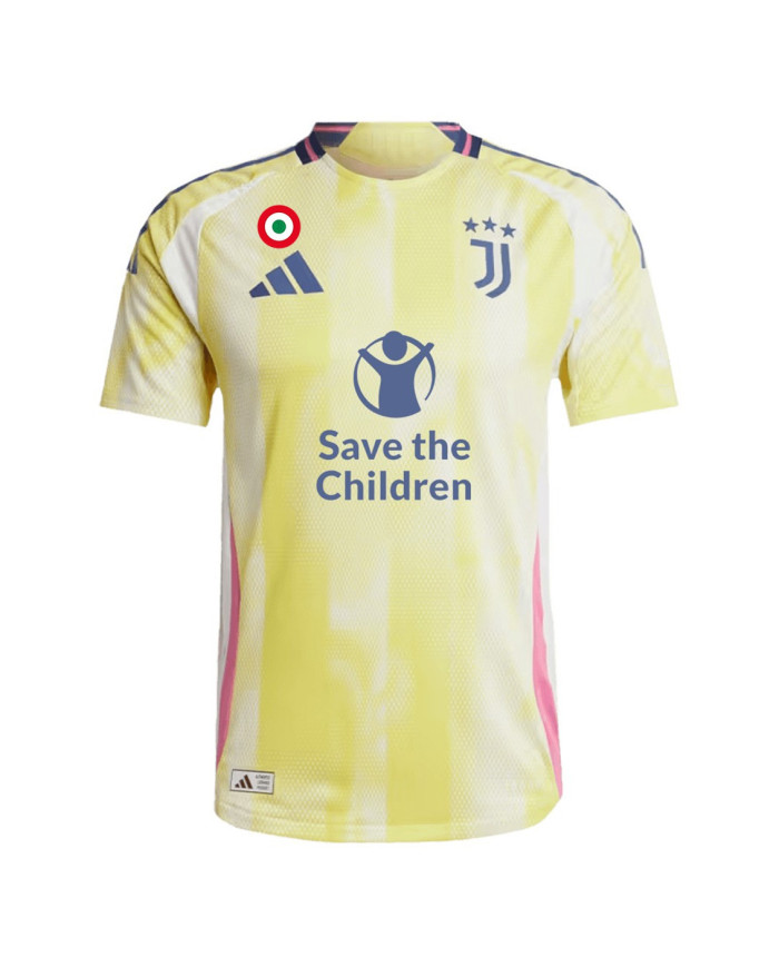Juventus Away Save Children Sponsor Match Jersey Player Version 2024/25