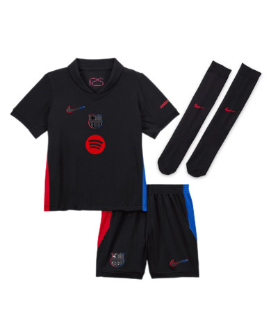 Kids Barcelona Away Spotify Logo Without Text Full Kit 2024/25 Kids Barcelona Away Spotify Logo Without Text Full Kit 2024/25