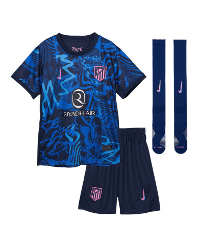 Kids Atletico Madrid Third Full Kit 2024/25 Kids Atletico Madrid Third Full Kit 2024/25