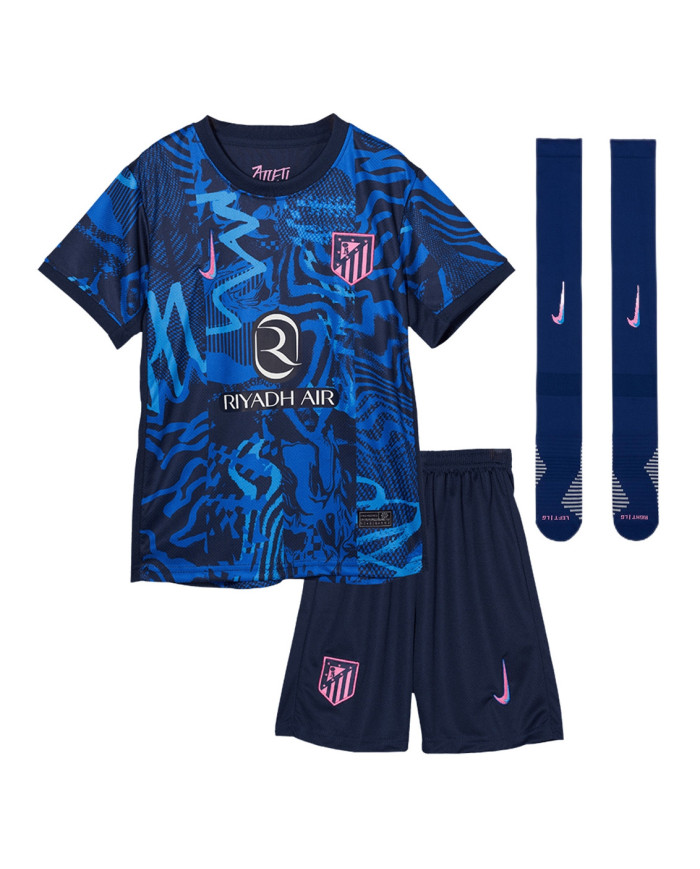 Kids Atletico Madrid Third Full Kit 2024/25