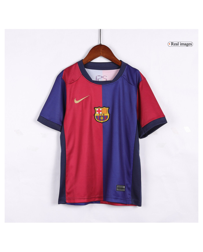 Kids Barcelona Home Spotify Logo Without Text Jersey Kit 2024/25