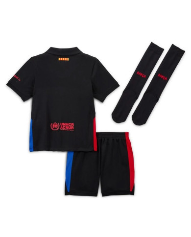Kids Barcelona Away Spotify Logo Without Text Full Kit 2024/25 Kids Barcelona Away Spotify Logo Without Text Full Kit 2024/25