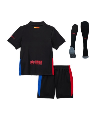 Kids Barcelona Away Spotify Logo Without Text Full Kit 2024/25 Kids Barcelona Away Spotify Logo Without Text Full Kit 2024/25