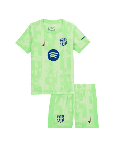 Kids Barcelona Third Spotify Logo Without Text Jersey Kit 2024/25 Kids Barcelona Third Spotify Logo Without Text Jersey Kit 2024/25