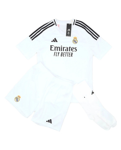 Kids Real Madrid Home Full Jersey Kit 2024/25