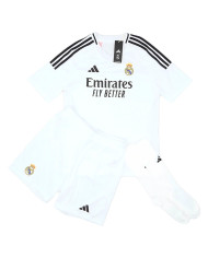 Kids Real Madrid Home Full Jersey Kit 2024/25
