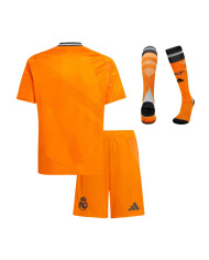 Kids Real Madrid Away Full Kit(Jersey+Shorts+Socks) 2024/25