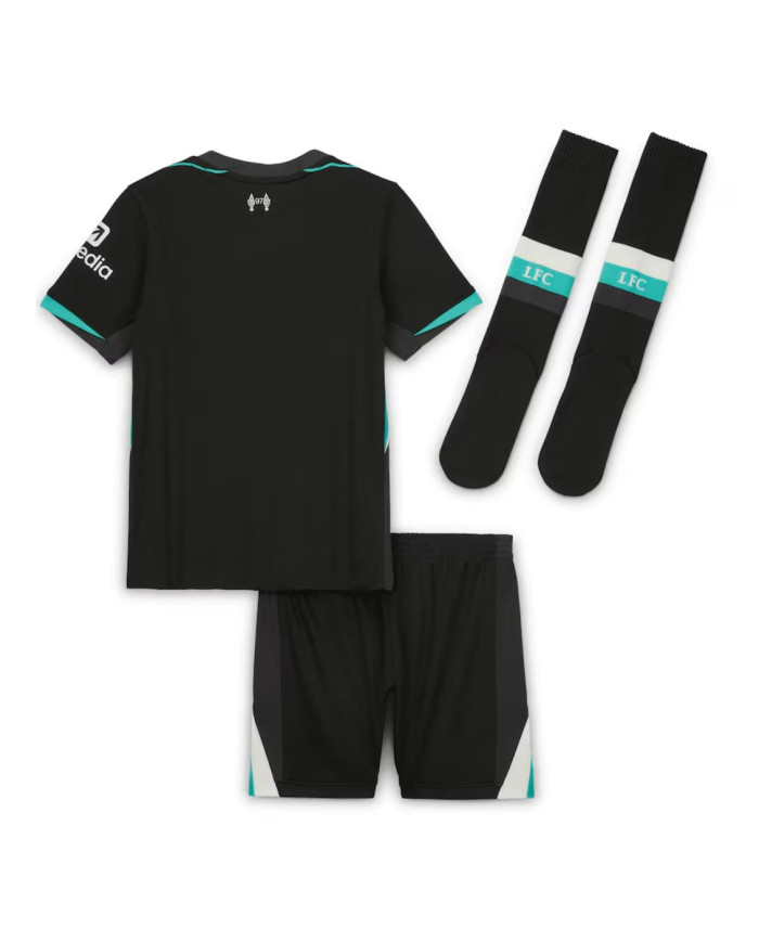 Kids Liverpool Away Full Jersey Kit 2024/25