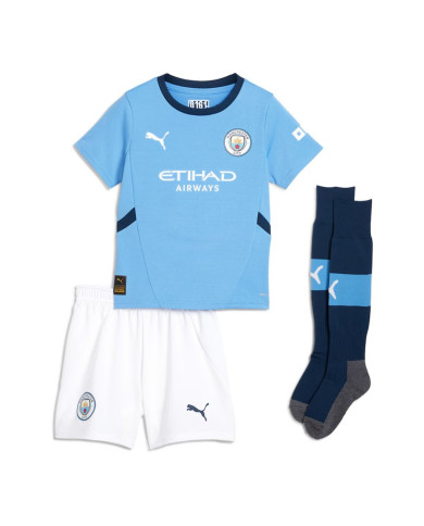 Kids Manchester City Home Full Jersey Kit 2024/25 Kids Manchester City Home Full Jersey Kit 2024/25