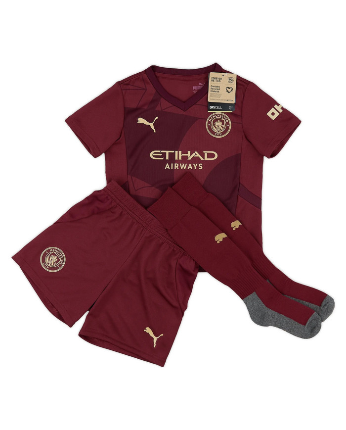 Kids Manchester City Third Full Kit 2024/25