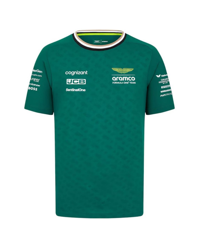 Discount Aston Martin Aramco Cognizant F1 Racing Team Fernando Alonso Driver T-Shirt 2024
