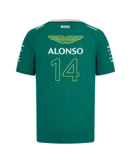 Discount Aston Martin Aramco Cognizant F1 Racing Team Fernando Alonso Driver T-Shirt 2024