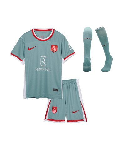 Kids Atletico Madrid Away Full Kit 2024/25 Kids Atletico Madrid Away Full Kit 2024/25