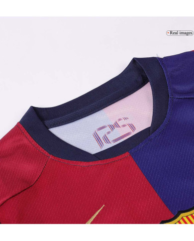 Kids Barcelona Home Spotify Logo Without Text Jersey Kit 2024/25 Kids Barcelona Home Spotify Logo Without Text Jersey Kit 2024/25