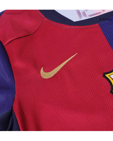 Kids Barcelona Home Spotify Logo Without Text Jersey Kit 2024/25 Kids Barcelona Home Spotify Logo Without Text Jersey Kit 2024/25