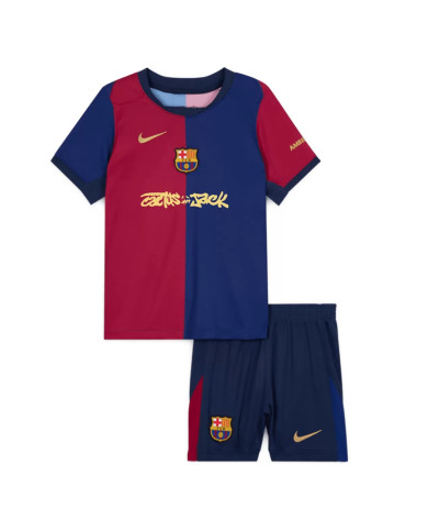 Kids Barcelona x Travis Scott Cactus Jack Home Kit 2024/25 Kids Barcelona x Travis Scott Cactus Jack Home Kit 2024/25