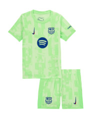Kids Barcelona Third Spotify Logo Without Text Jersey Kit 2024/25
