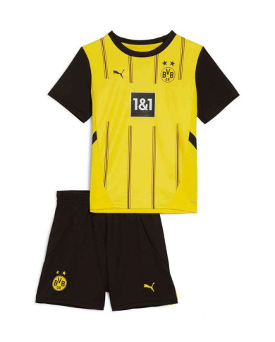 Kids Borussia Dortmund Home Jersey Kit 2024/25 Kids Borussia Dortmund Home Jersey Kit 2024/25
